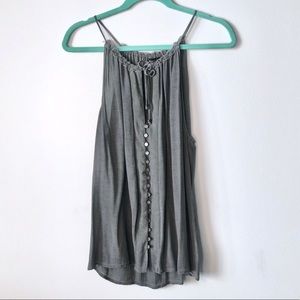 Gypsy 05 Gray Flowy Tank